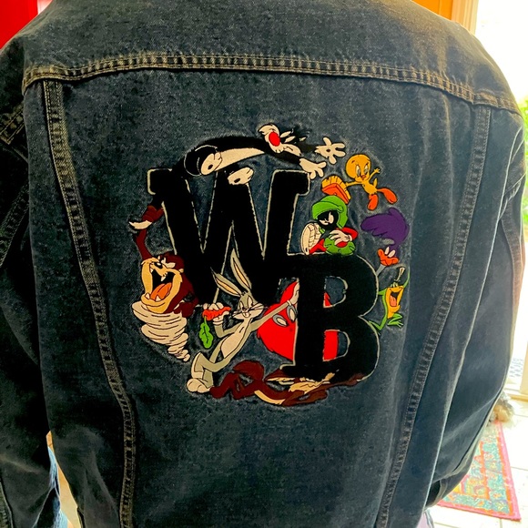 Warner Bros. Other - VTG 90s Warner Bros Looney Tunes Denim Jeans Jacket Men’s size Large